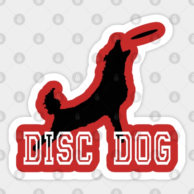 Border Coillie Disc Dog Sticker by Imp's Dog House